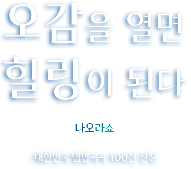 오감을 알면 힐링이 된다 / 나오라쇼 / 대한민국 밤밤곡곡 100선 선정