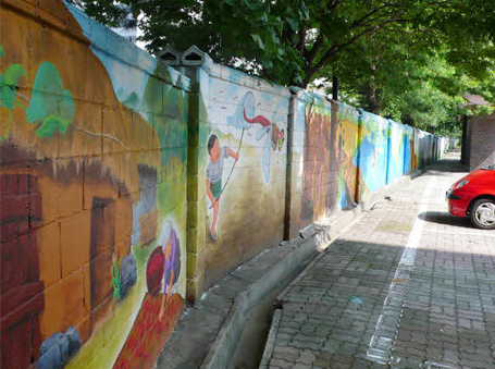 단구초등학교 벽화사진