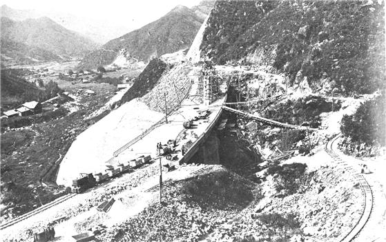 금대리 철도교각 공사(2) 1939년