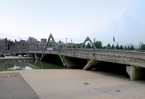 원주천 봉평교 사진