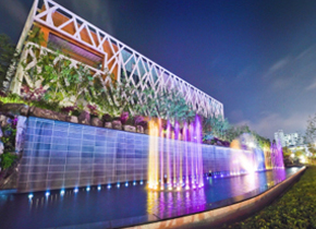 단구공원 열린광장 음악분수 개장 사진 2