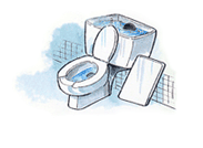 화장실 그림 이미지