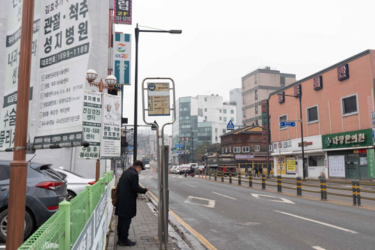 원주교오거리(원주경찰서 방면)