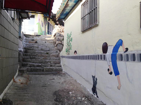 학성동 달동네(은가비2) 벽화사진