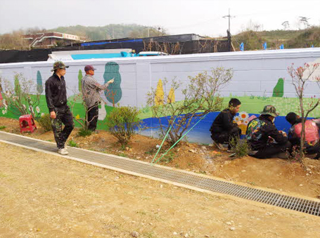 장양초등학교 벽화사진