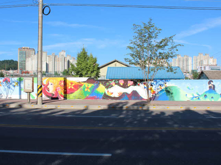 단구동 11급양대(2단계) 벽화사진