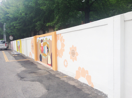 원주청원학교 벽화사진