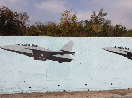 공군제8전투비행단 벽화사진