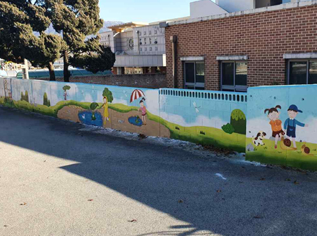 교동초등학교 벽화사진